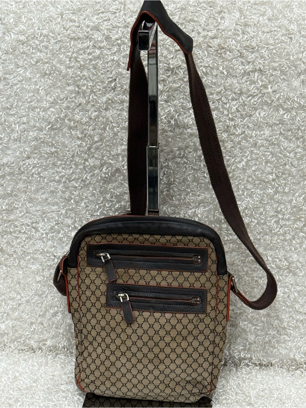 Celine Monogram Canvas Crossbody Messenger Bag